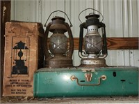 Antique Lanterns, Coleman Lantern and Stove