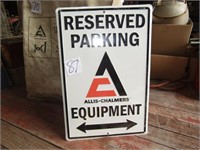EMBOSSED AC TIN SIGN 12 X18 REPRO