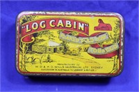 Tobacco Tin - Log Cabin