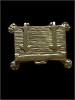 Solid Aged Gold Templar Trinket Box