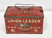 Union Leader Lunchbox Tobacco Tin