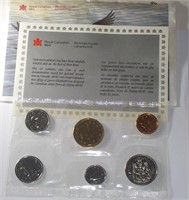 Canada 1990 Uncirculated 6 coin Mint Set