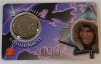 2000 Canada Community Quarter Coin in Display Card