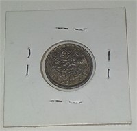 1955 British Sixpence Elizabeth II coin