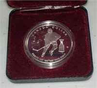 1993 Canada Stanley Cup Proof Dollar 92.5 % Silver
