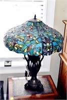 TIFFANY STYLE TABLE LAMP 29" H