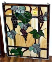 STAINED GLASS WINDOW 18" X 24'