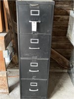Black Heavy Duty Metal Filing Cabinet