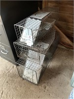 (3) Live Traps Assorted Sizes
