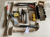 Hand Tools: Saw & Miter Box, Pry Bars, Measuring