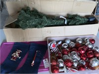 6.5 Pre-Lit Christmas Tree & Ornaments
