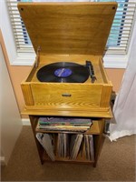 Crosley Record Player Stand & Records