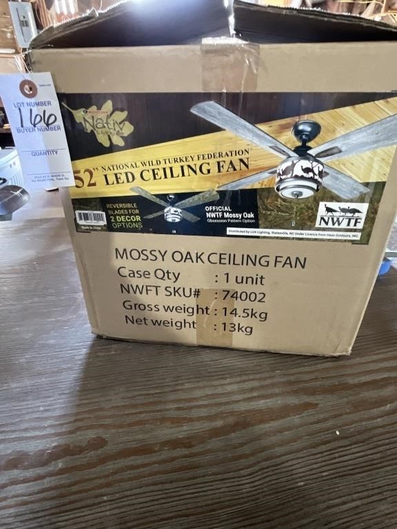 BN NWTF Mossy Oak Ceiling Fan