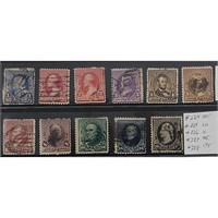 Lot of 11 Used General Issue U.S. Stamps From 189