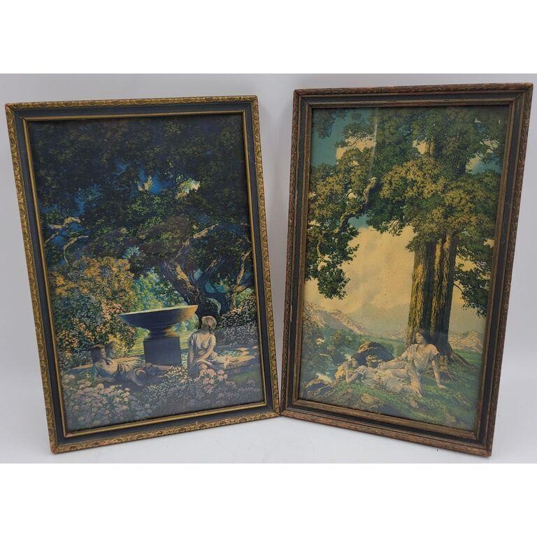 Pair of Maxfield Parrish Original Prints