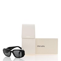 Prada Black Acetate Symbole Sunglasses SPR 17W