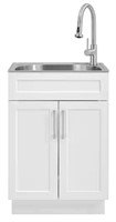 Stainless Steel Laundry Sink, Cabinet and Faucet