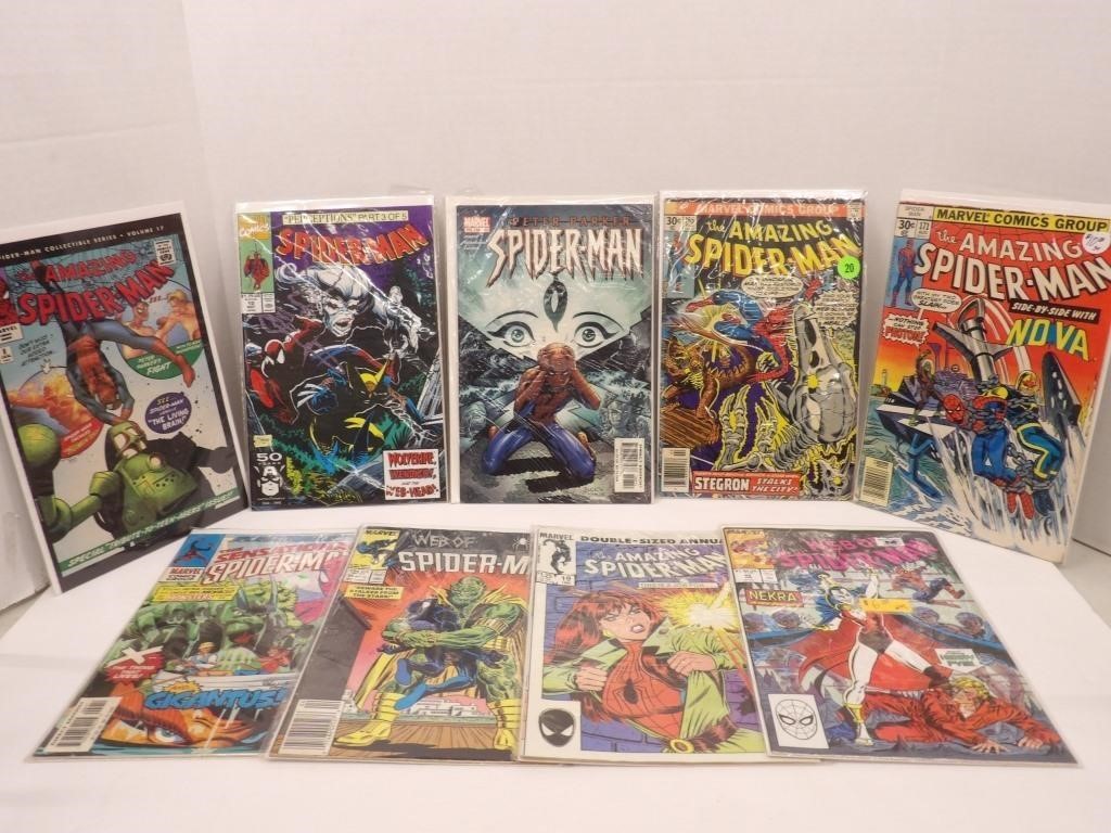 Spider-Man Lot of 9 Assorted Titles