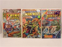 Marvel Comics Lot of 3 - Man-Wolf, Man-Thing