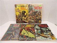 Gold Key Lot of 5 Comics - Tarzan, Karloff