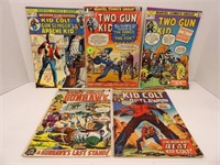 Lot of 5 Western Comics - Two Gun Kid, Kid Colt