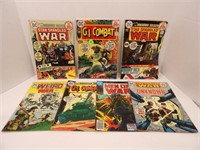 Lot of 7 War Comics - GI Combat