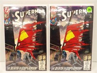 Superman #75 2nd Print Lot of 2 - Death of