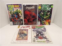 Lot of 5 Marvel Comics - Spider-Man, Green Goblin