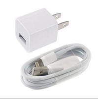 USB to Lightning 1m cord and power adapter
