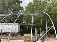 GREENHOUSE FRAME APPROX. 30FTX65FTX14FT6IN TALL. F
