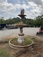 CAST IRON METAL DOLPHIN FOUNTAIN 12FTX5FT (TO BE R