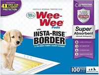 Wee-Wee Super Absorbent Dog Pads Insta-Rise Border