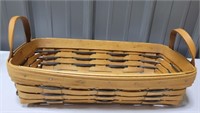 1993 longaberger handwoven basket with handle