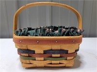 1991 small longaberger handwoven basket