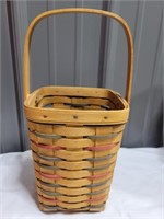 Signed 1999 longaberger handwoven basket