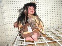 22" plastic Indian doll