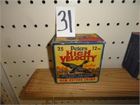 Vintage Peters 12 gauge-full box of shells-box