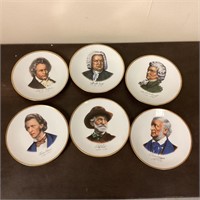 6 bareuther waldsassen composer plates