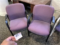 2 Purple Office Chairs