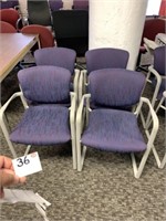 4 Purple Chairs