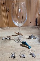 Hand Made wine glass accessories - 8 Pk