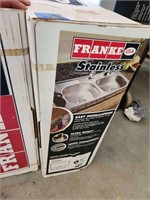 Franke USA Stainless Steel Double Sink in Box