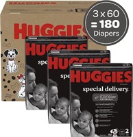 --Huggies Hypoallergenic SZ 2 (12-18 lbs), 180 Ct