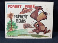 Forest Fires Prevent Bears Sign