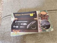 Five Piece Wine Accessory Set
