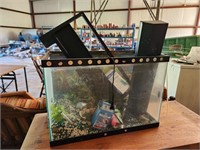 20 Gallon Fish Tank Aquarium Cover & Accessories