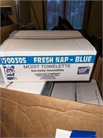 fresh nap-blue moist towelettes 6 count