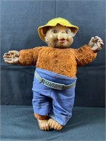 Stuffed Bear with Felt Hat Plastic Hands Feet Head