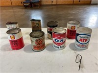 old oil cans