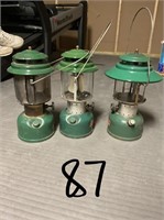 3 Coleman lanterns